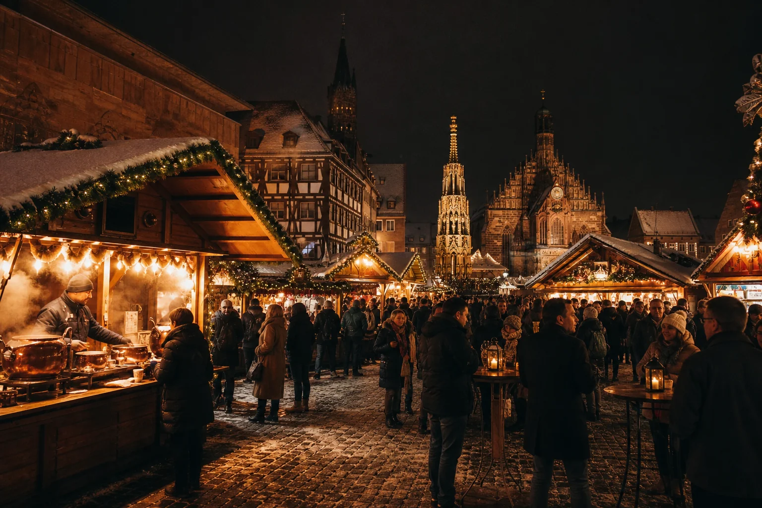 Illustration Weihnachtsmärkte in Deutschland