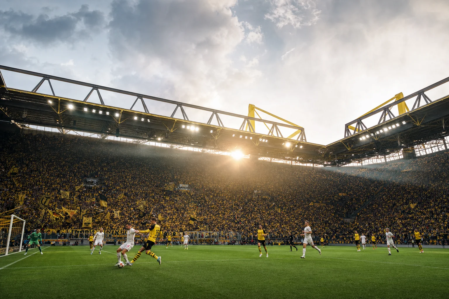 Bundesliga Spiel BVB gegen FC Bayern München im Signal Iduna Park